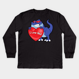 Valentine's Day Kids Long Sleeve T-Shirt